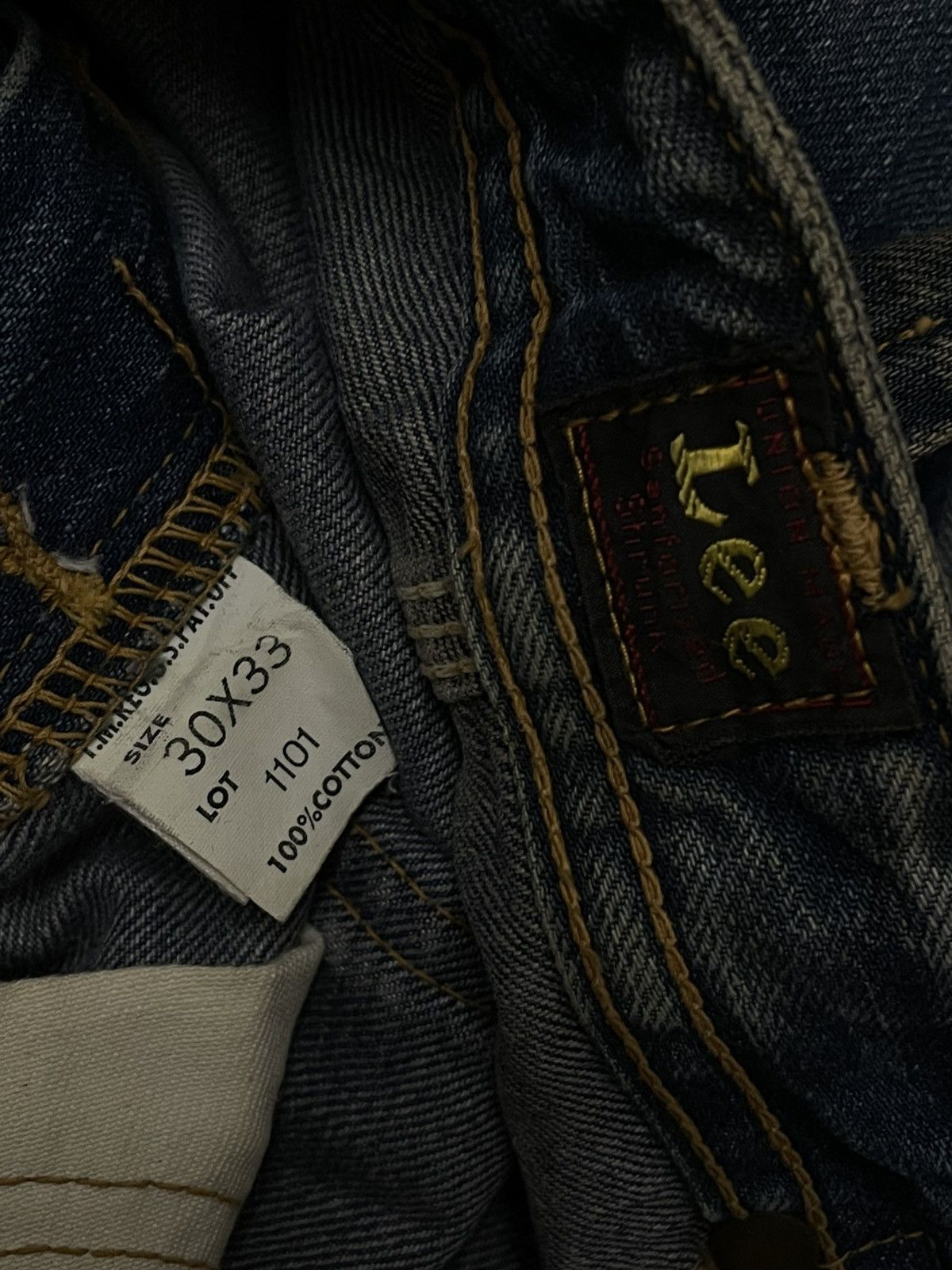 Lee VINTAGE LEE OG 90S DESIGNER BUCKLE SELVEDGE DENIM Size US 29 - 16 Thumbnail