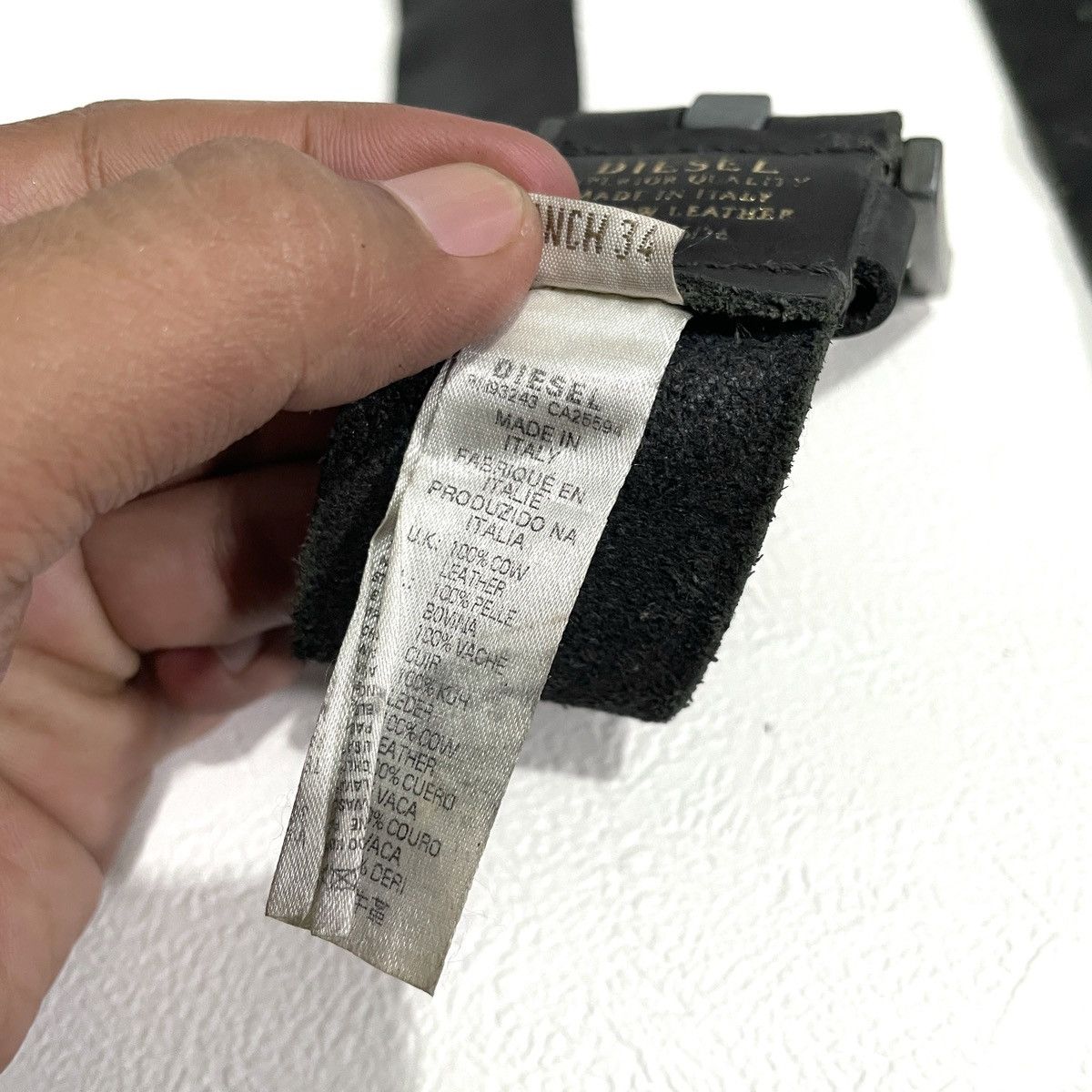 Diesel y2k Diesel Vintage leather belt Size ONE SIZE - 8 Thumbnail