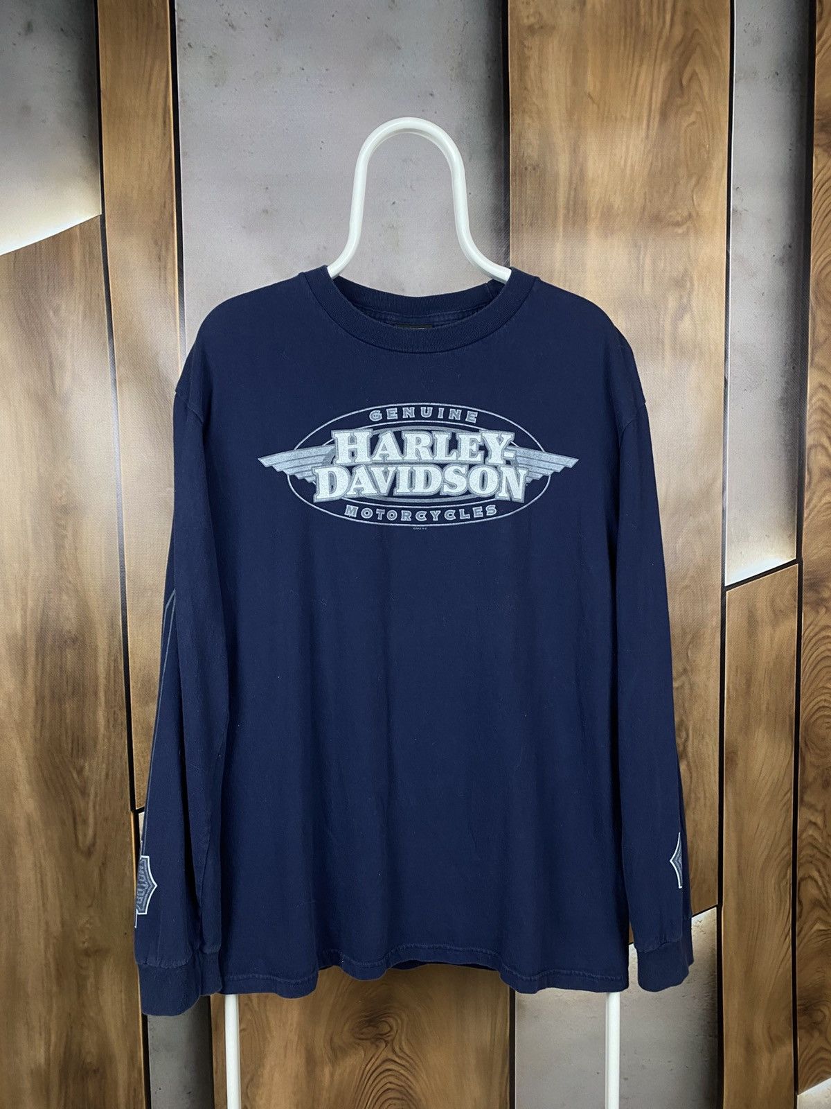 Harley Davidson 🔥Vintage 00s Sweatshirt Long Sleeve Harley Davidson America🔥 Size US L / EU 52-54 / 3 - 4 Thumbnail