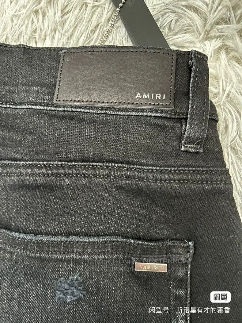Amiri Amiri Piebald cashew flower big destruction denim pants Size US 31 - 6 Thumbnail