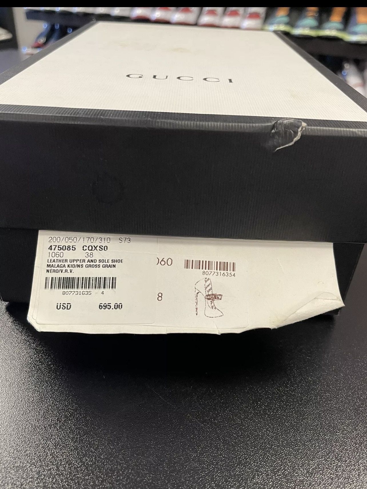 Gucci Size 8US/38EU - Gucci Black Leather Sylvie Mary Jane Pumps Size US 8 / IT 38 - 14 Thumbnail