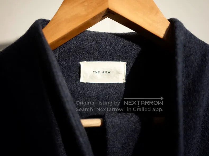The Row The Row Navy Midi Coat Size S / US 4 / IT 40 - 5 Thumbnail