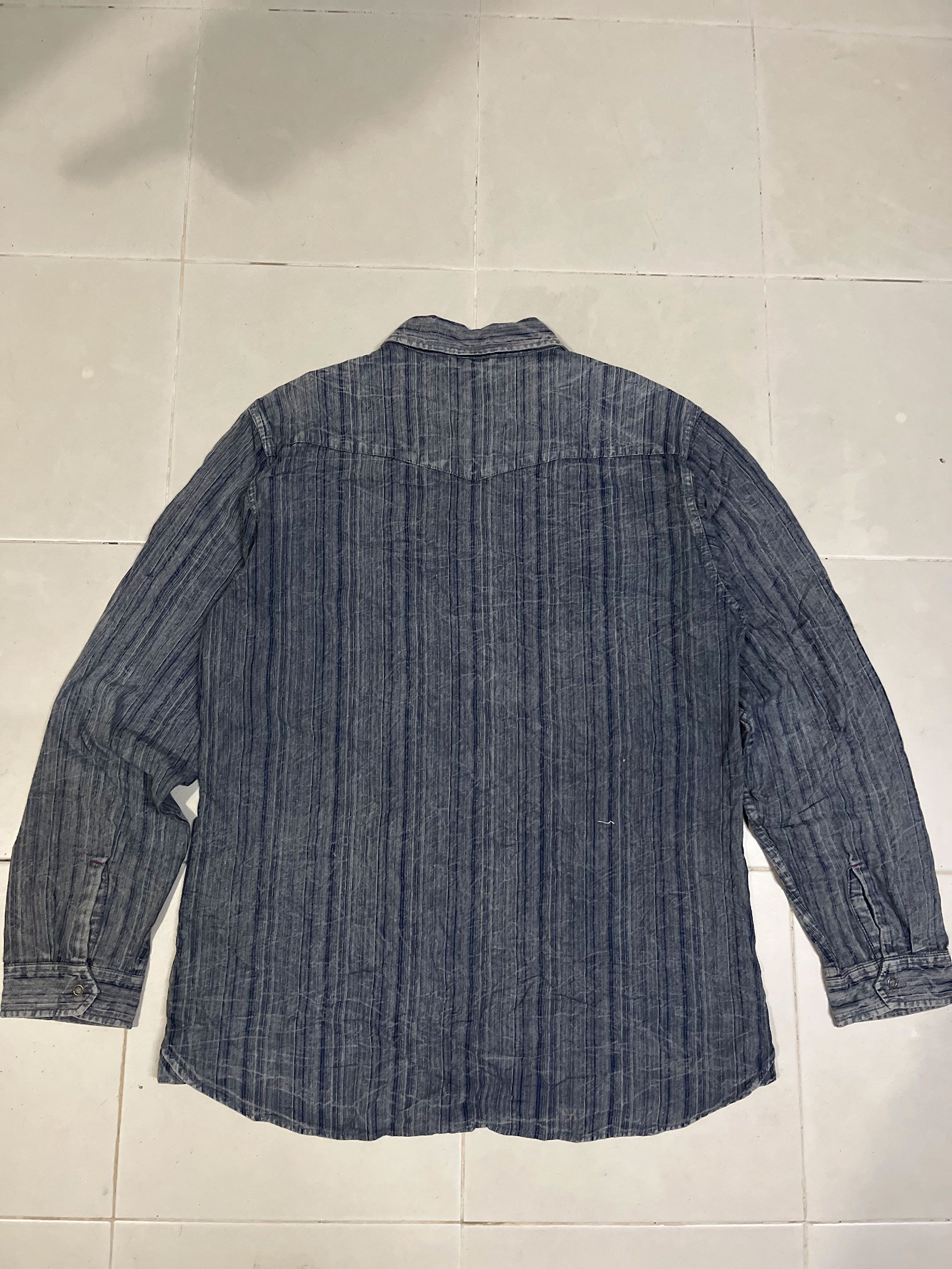Designer × Japanese Brand Baffy Japan Snap Button Long Sleeve Dress Shirt Western Size US L / EU 52-54 / 3 - 4 Thumbnail