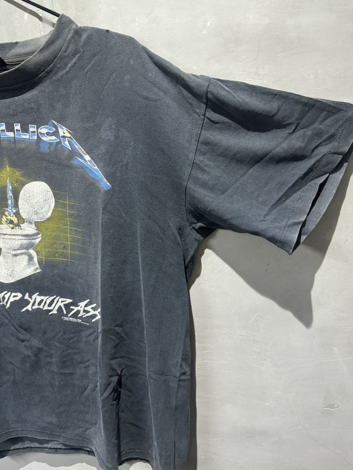 Band Tees × Metallica × Vintage Vintage OG 1980s Metallica Metal Up Your Ass Size US XL / EU 56 / 4 - 9 Thumbnail