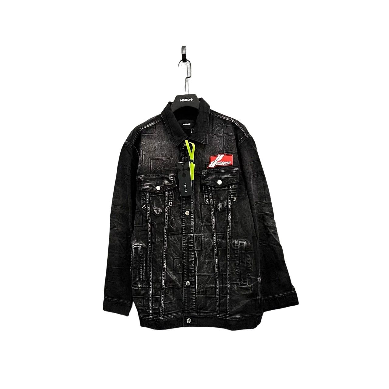 WE11DONE WE11DONE Wash Black Logo Denim Trucker Jacket Size M Size US M / EU 48-50 / 2 - 1 Thumbnail