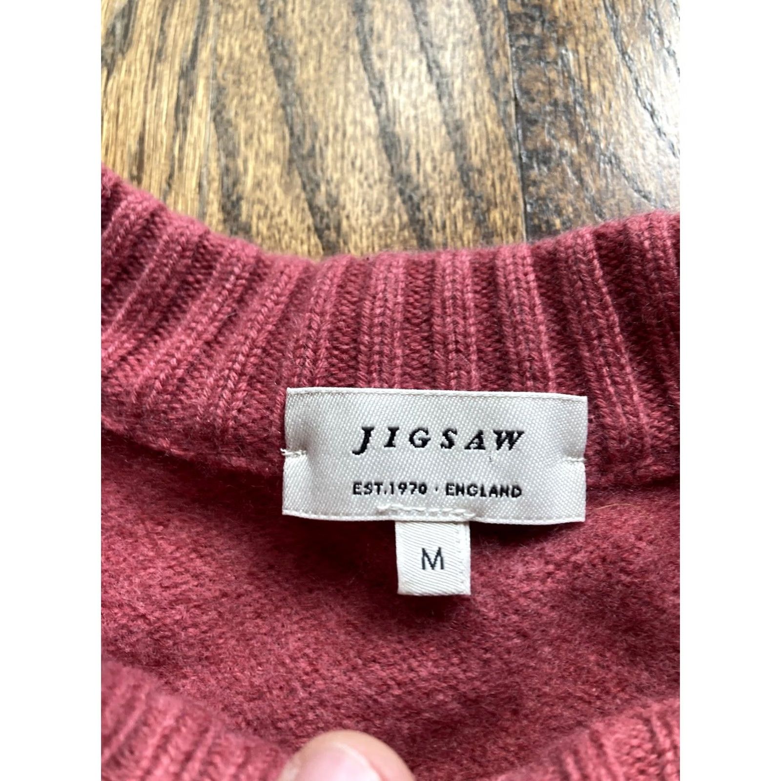 Jigsaw Jigsaw Sweater Womens Medium Pink Wool Cashmere Pullover Knit Crew Neck Long Sleeve Women M Pink Wool Cashmere Knit Pullover Size M / US 6-8 / IT 42-44 - 7 Thumbnail