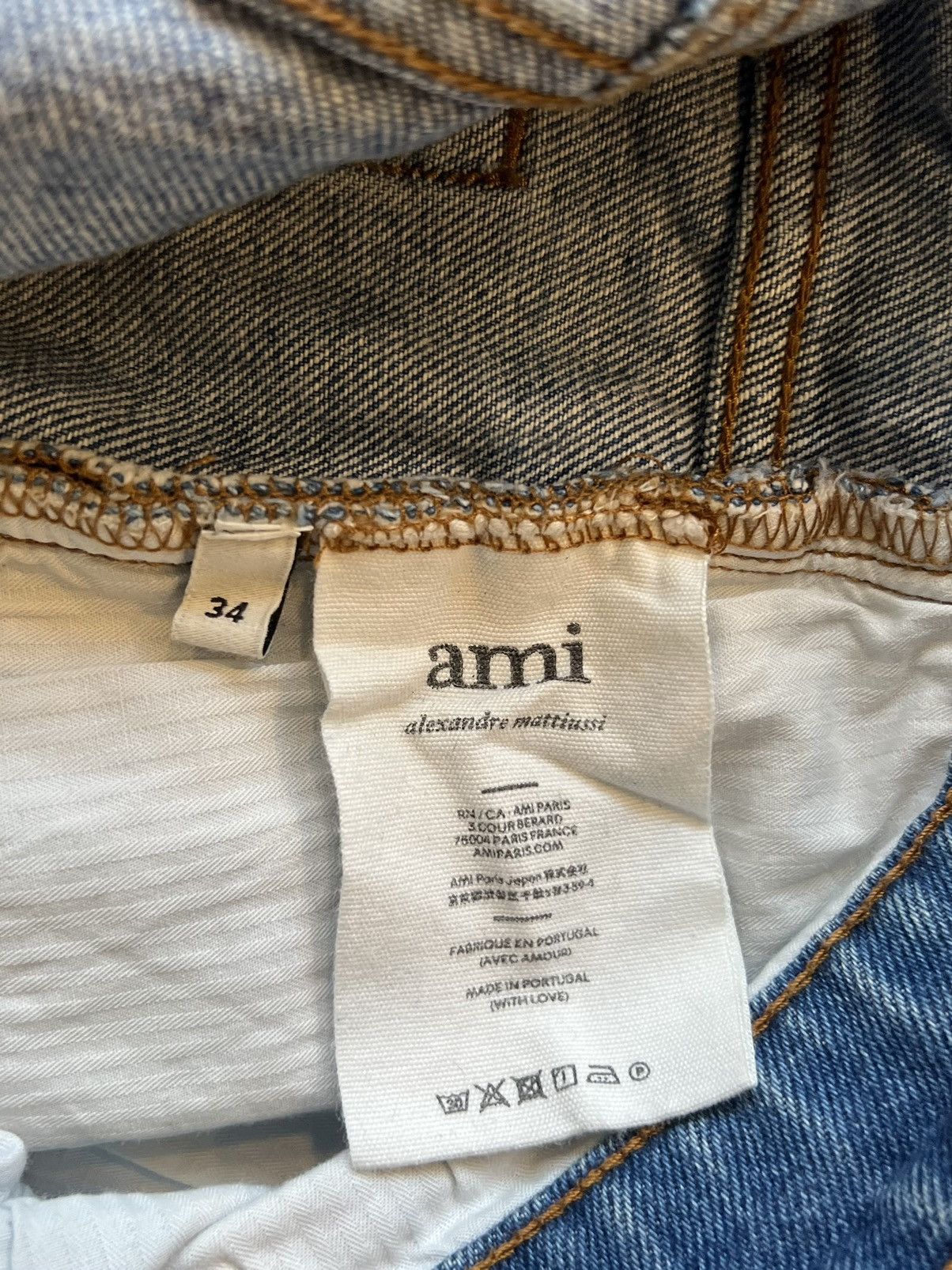 AMI Ami tapered fit denim jeans Size US 34 / EU 50 - 4 Thumbnail