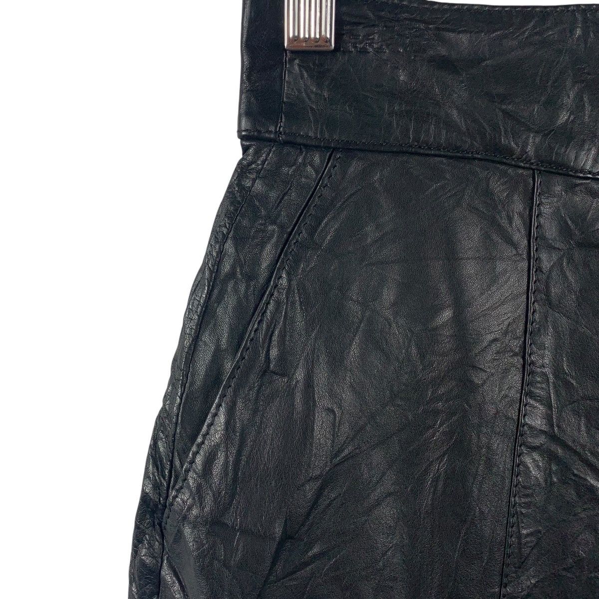 Designer × Vintage × Yves Saint Laurent Vintage YVES SAINT LAURENT faux leather Women skirt Size 29" - 5 Thumbnail