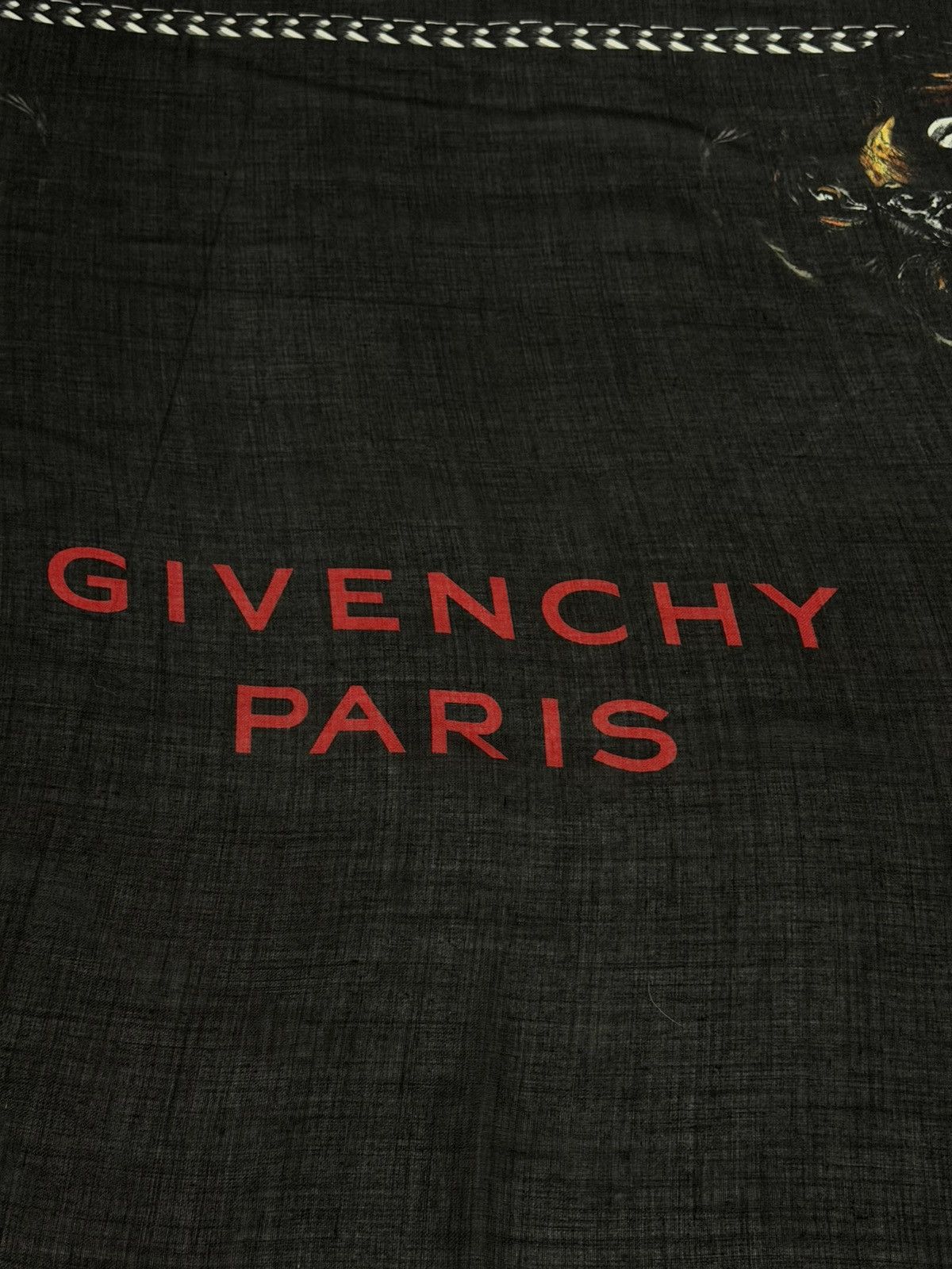Givenchy GIVENCHY Rottweiler Stars & Chain Cashmere Scarf wool Kanye Size ONE SIZE - 9 Thumbnail