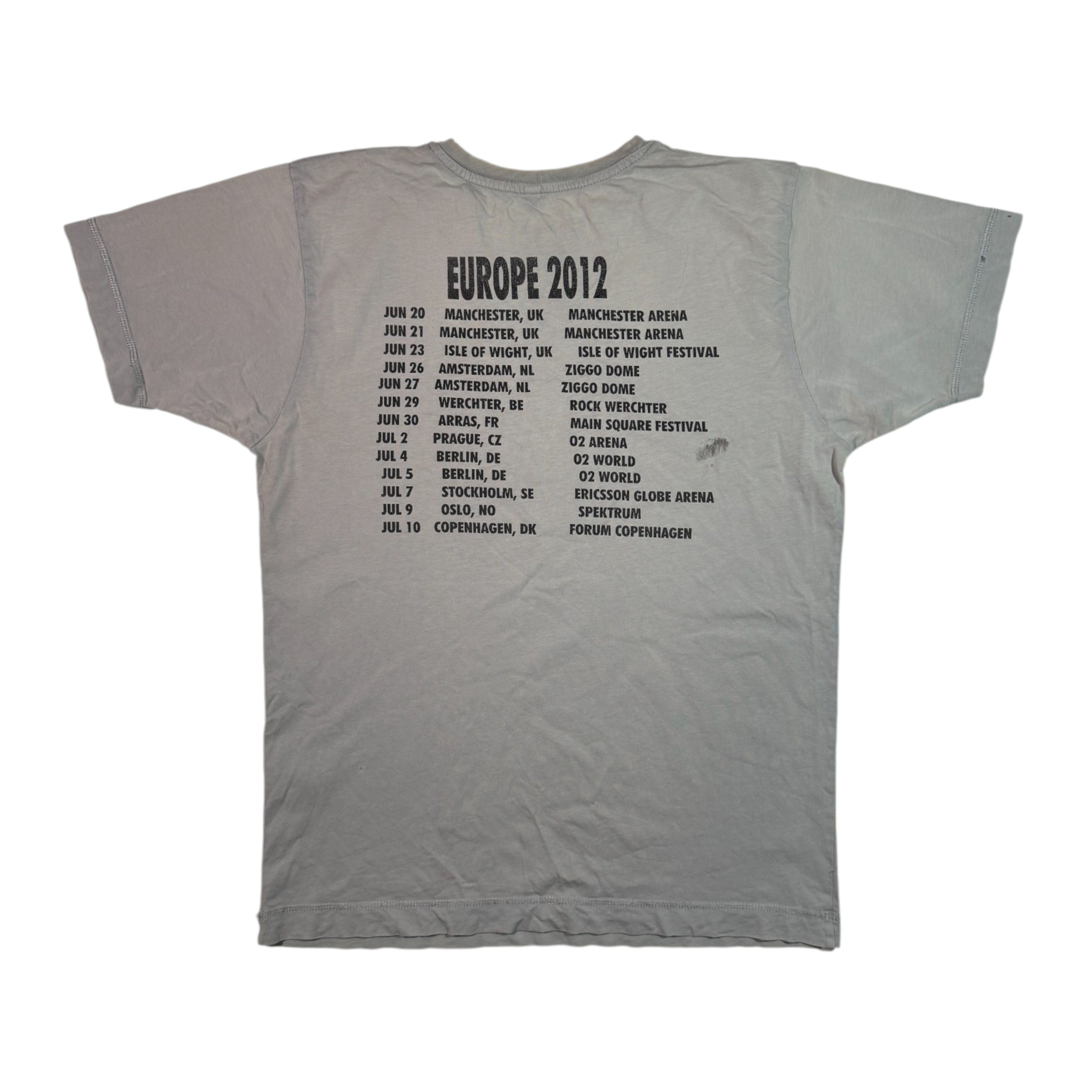 Band Tees × Vintage Pearl Jam 2012 Europe Tour Distressed T-shirt Size US M / EU 48-50 / 2 - 2 Thumbnail