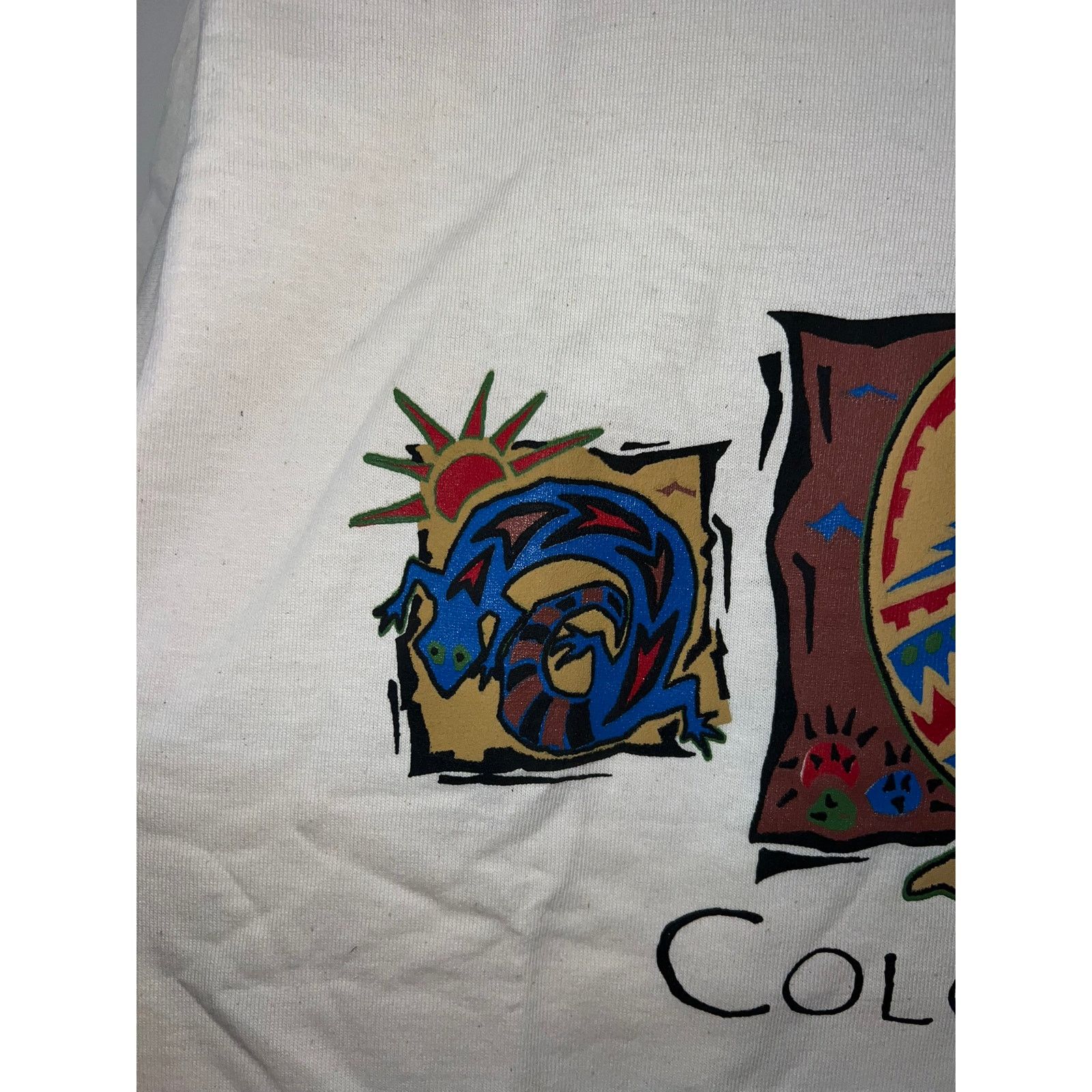 Fruit Of The Loom Vintage Kokopelli Shirt Aboriginal Dancer Desert VTG 90s M Size US M / EU 48-50 / 2 - 4 Thumbnail