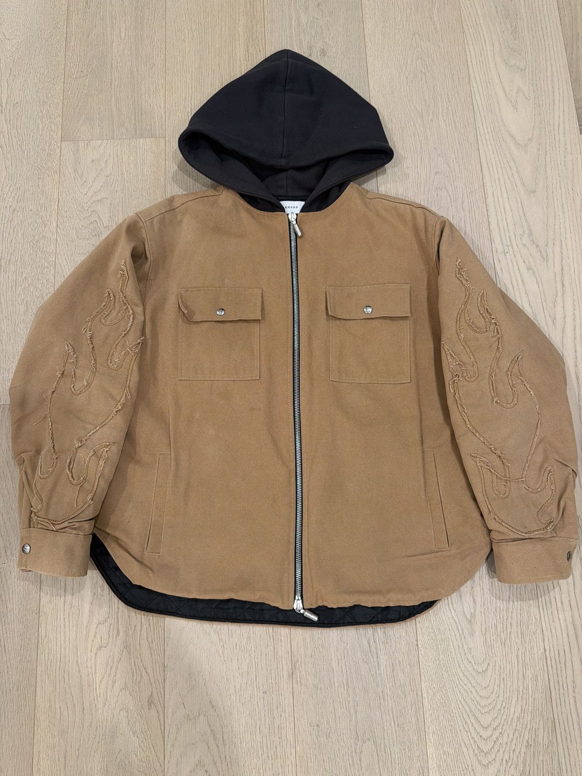 Rhude Yellow jeans and flames Size US L / EU 52-54 / 3 - 1 Thumbnail