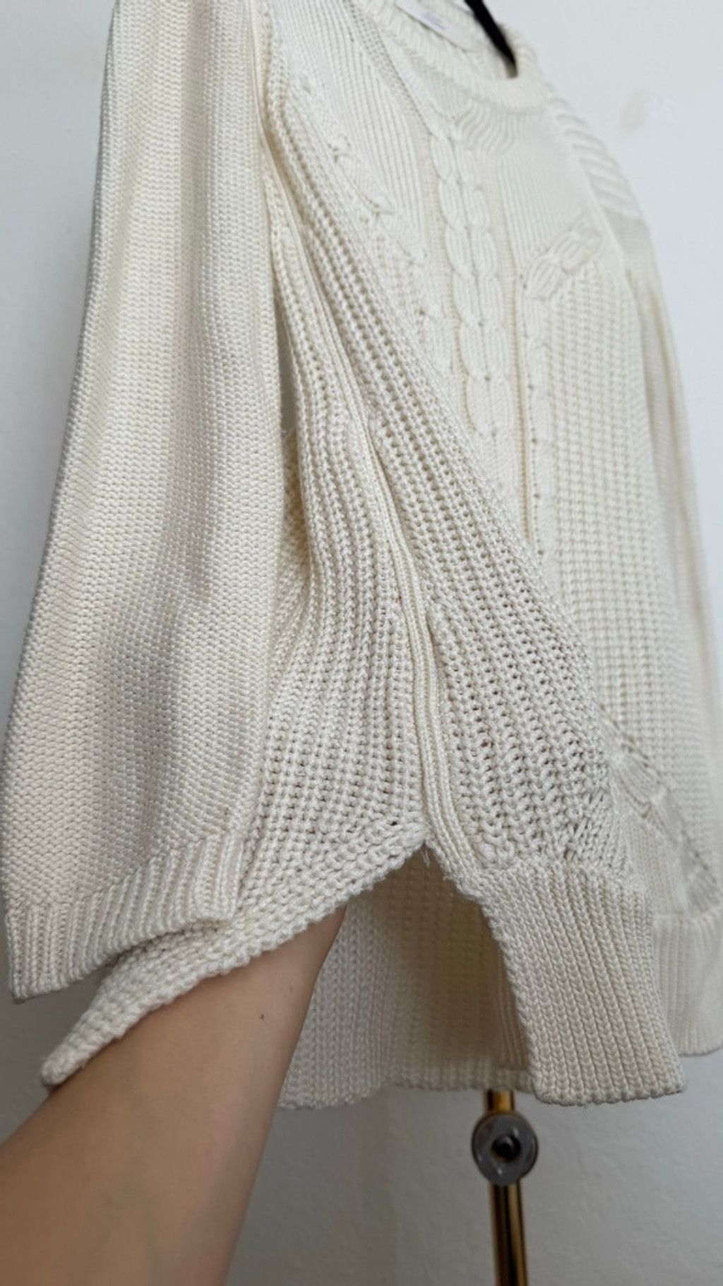 Zara ZARA Knit Sweater – Size S, Cream/ Beige, Retail Price $98 Size S / US 4 / IT 40 - 3 Thumbnail