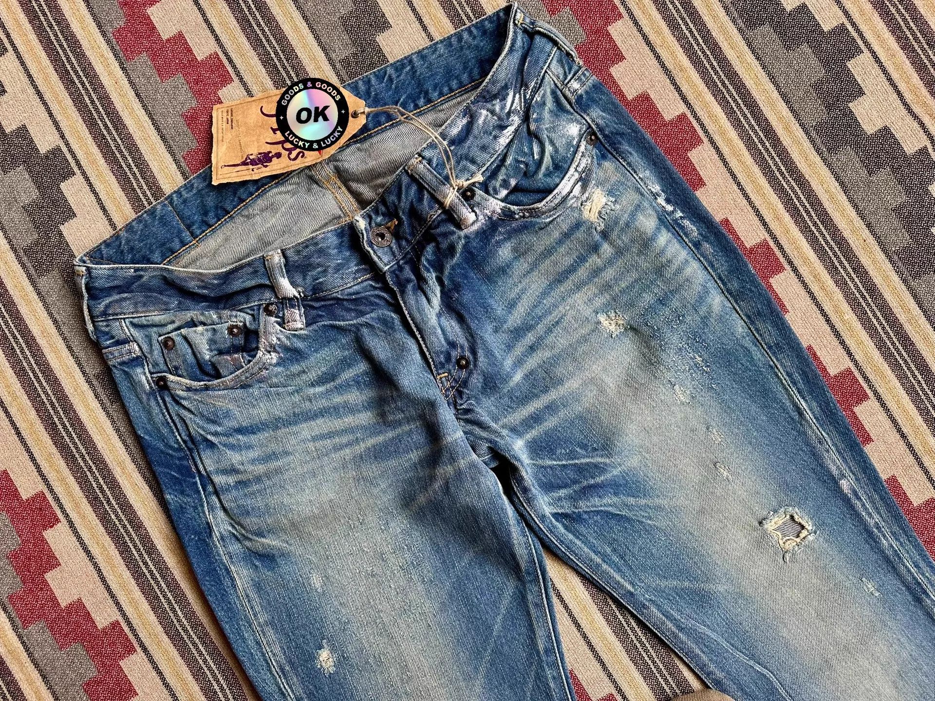 Prps Prps Purple R47P12V Washed Spray Distressed Unisex 24,29 Size 24" / US 00 / IT 34 - 3 Thumbnail