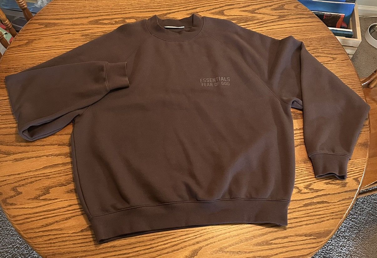 Essentials FOG Essentials Maroon Large Crew Sweater Cotton Size US L / EU 52-54 / 3 - 1 Thumbnail