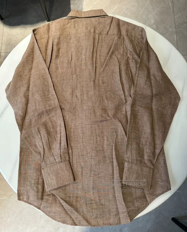 Loro Piana Loro Piana Solid color single-breasted long-sleeved shirt, Size XS / US 0-2 / IT 36-38 - 8 Thumbnail