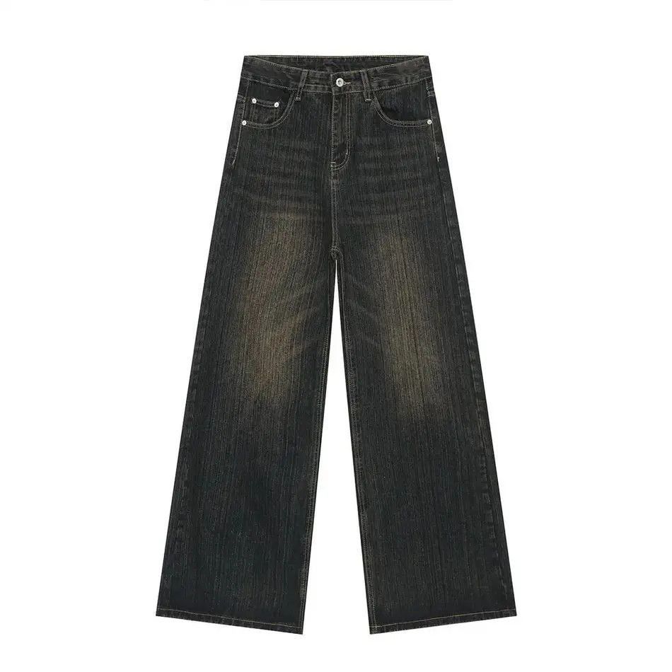 Japanese Brand Retro wide leg bamboo striped jeans Size US 32 / EU 48 - 5 Thumbnail