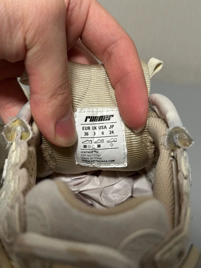 Balenciaga Balenciaga Balenciaga Runner Sneakers in Rare Beige Color Size US 6 / IT 36 - 6 Thumbnail