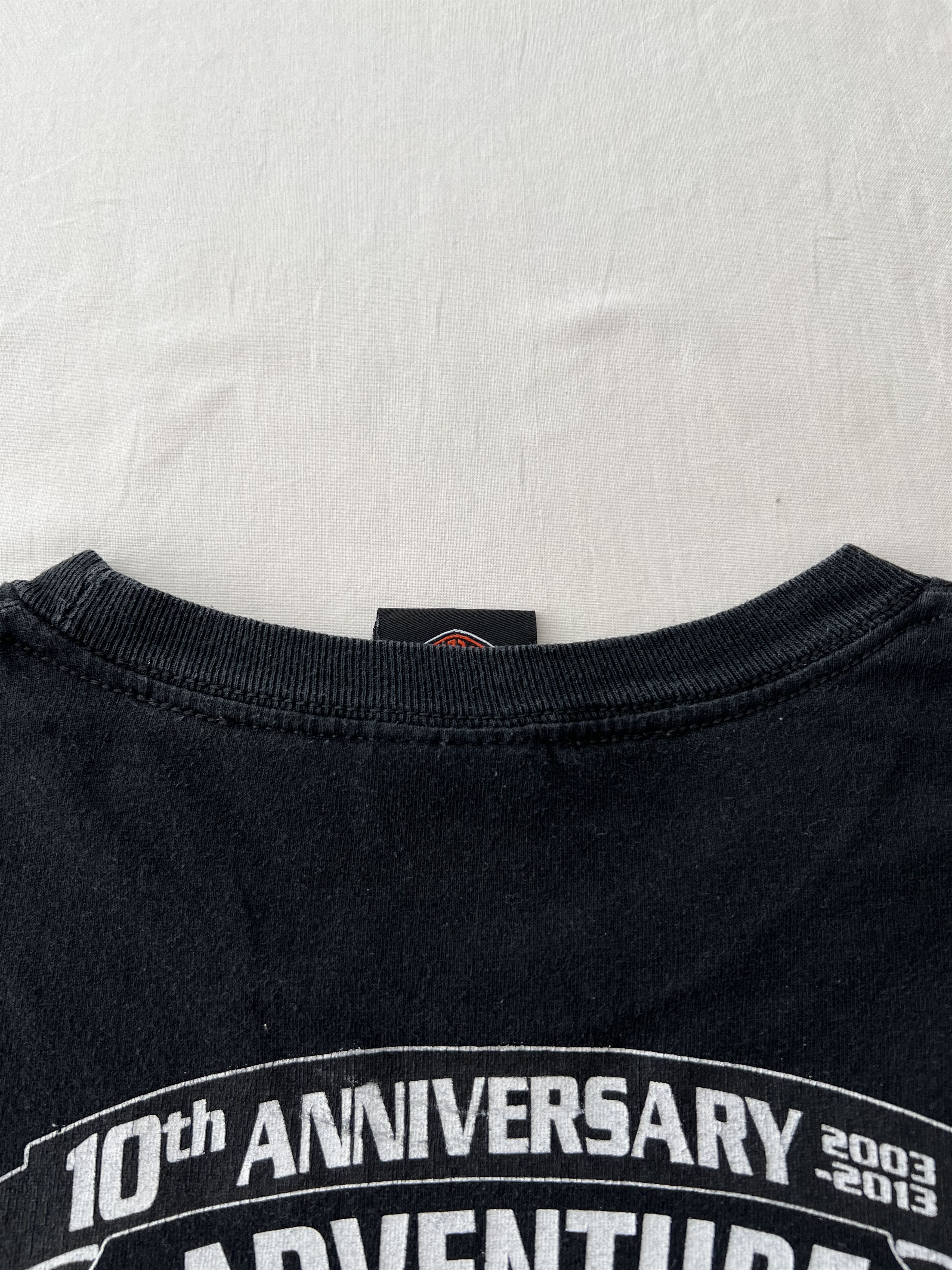 Harley Davidson Vintage 2013 Harley Davidson Sexy Girl Ohio Black T-shirt Size US XL / EU 56 / 4 - 16 Thumbnail