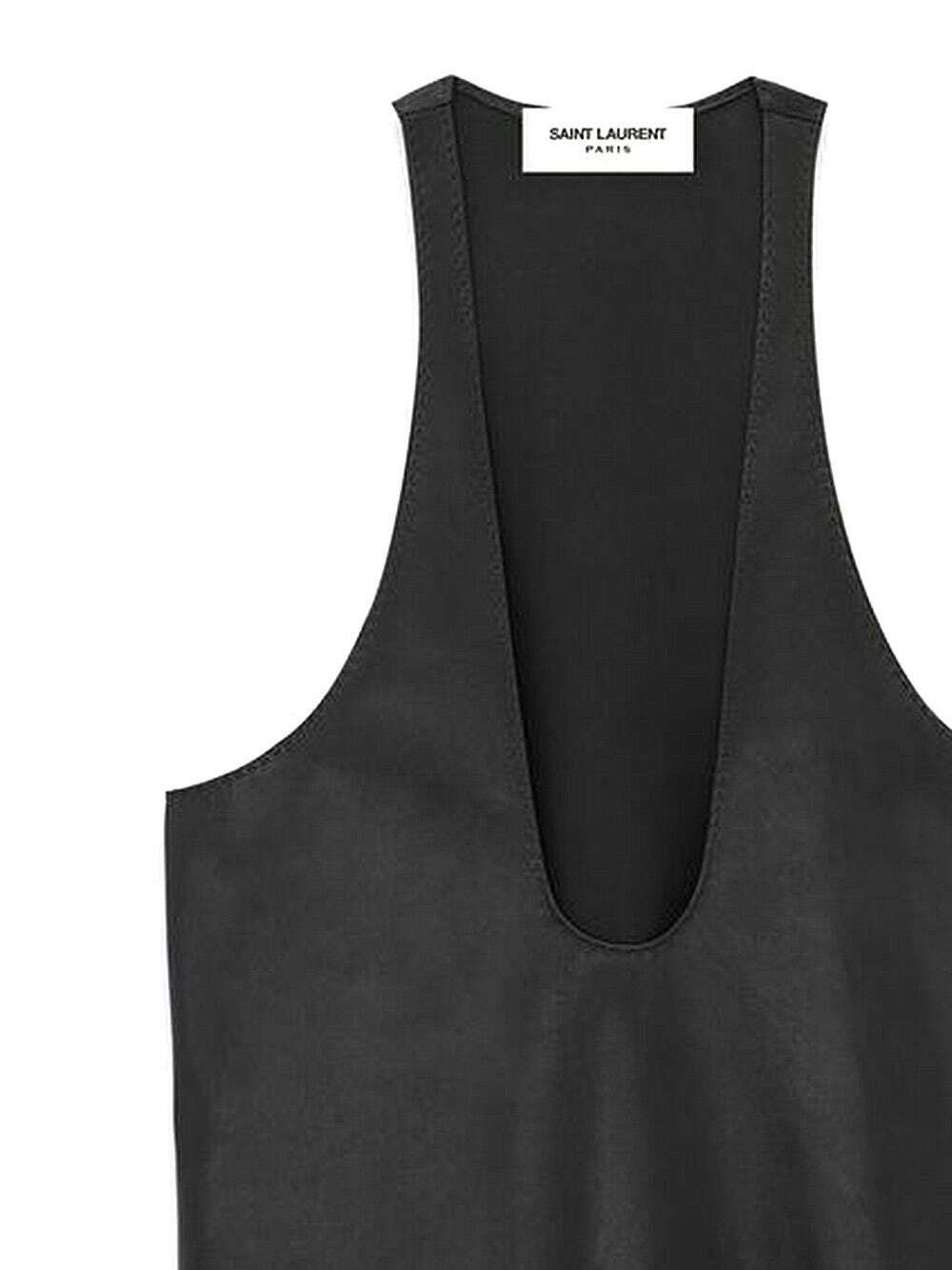 Saint Laurent Paris o1y0126 Sleeveless Blouse in Black Size XS / US 0-2 / IT 36-38 - 4 Thumbnail