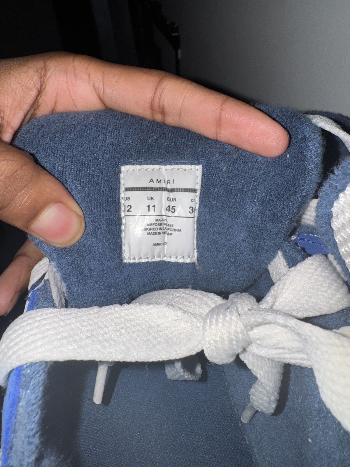 Amiri Amiri MA-1 navy blue Size US 12 / EU 45 - 7 Thumbnail