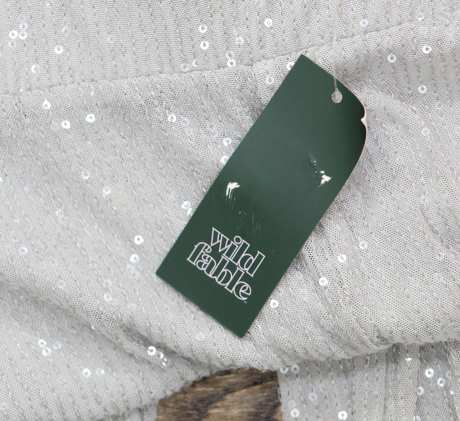 Other Nwt Wild Fable Leg Holiday Sequin Pants 91904444 Gray L Size 36" / US 14 / IT 50 - 3 Thumbnail