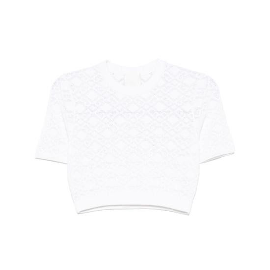 Givenchy GIVENCHY Women Tops BW90TT4ZPN 100 WHITE Size M / US 6-8 / IT 42-44 - 1 Thumbnail