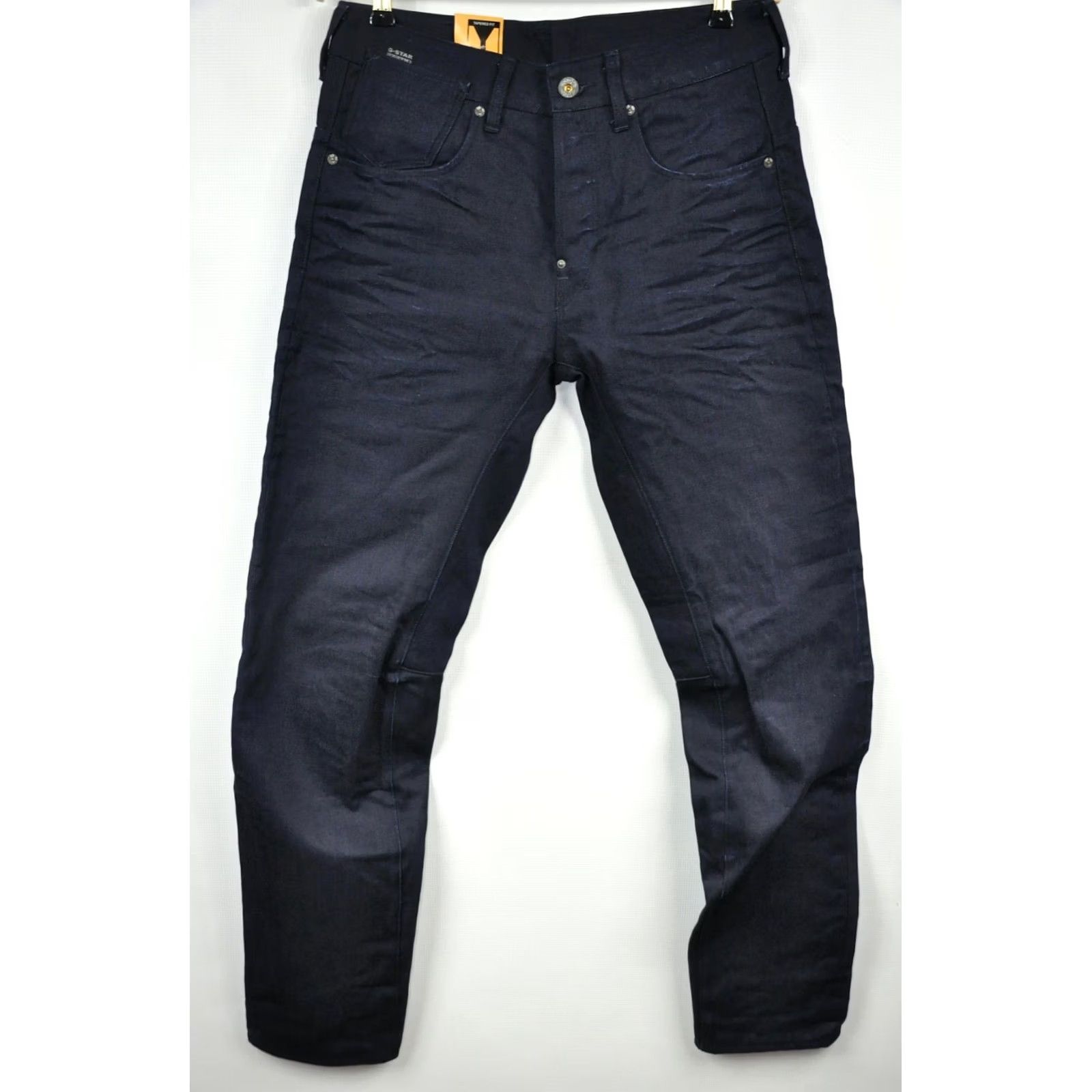 G-Star G-Star A Crotch Tapered Jeans Mens W30/L34 Blue Denim 5-Pocket Classic Regular Fit 100% Cotton Raw Wash - G-Star RAW Size US 30 / EU 46 - 2 Thumbnail