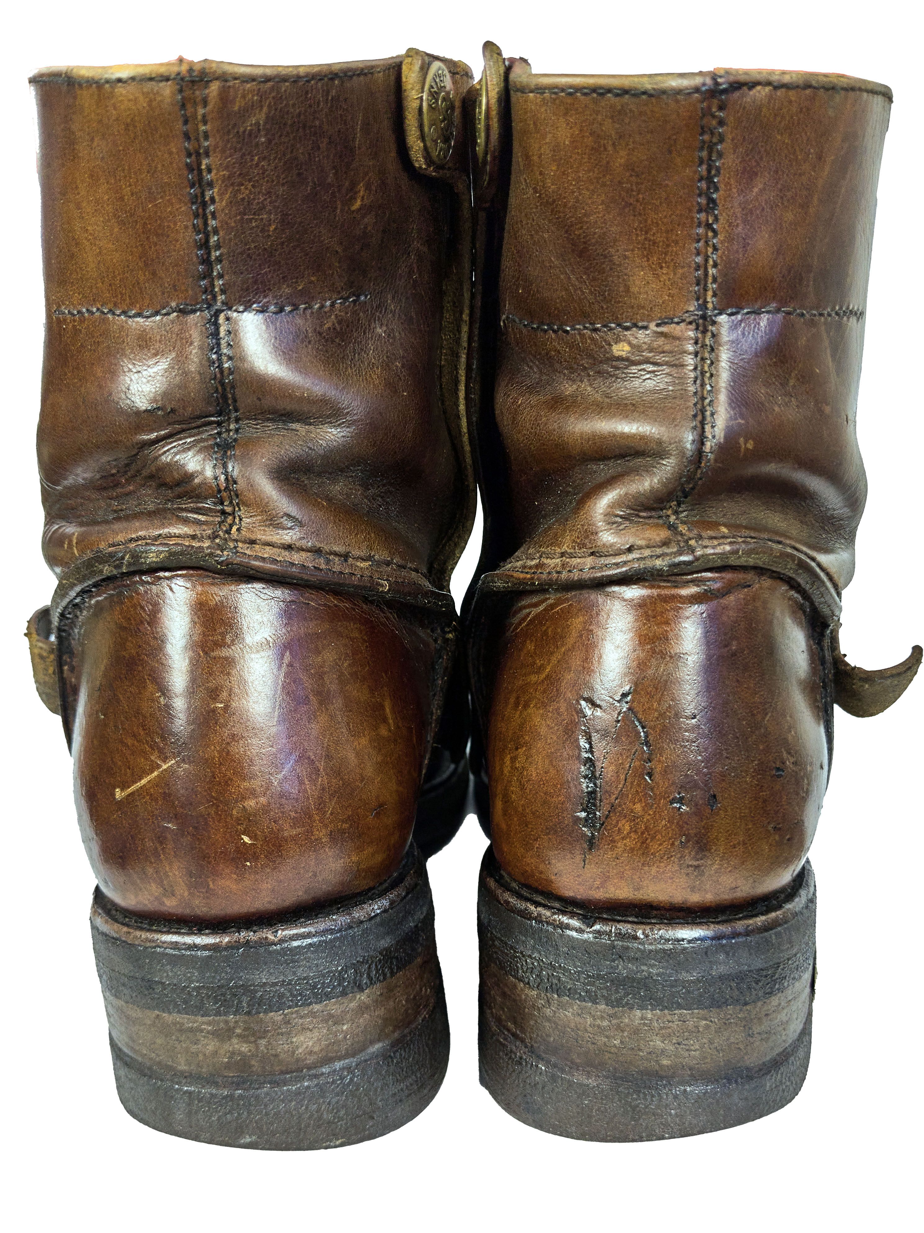 Cowboy Equipment × Genuine Leather × Sendra Sendra Spanish Western women's leather zip boots, buffalo Size US 10 / IT 40 - 6 Thumbnail