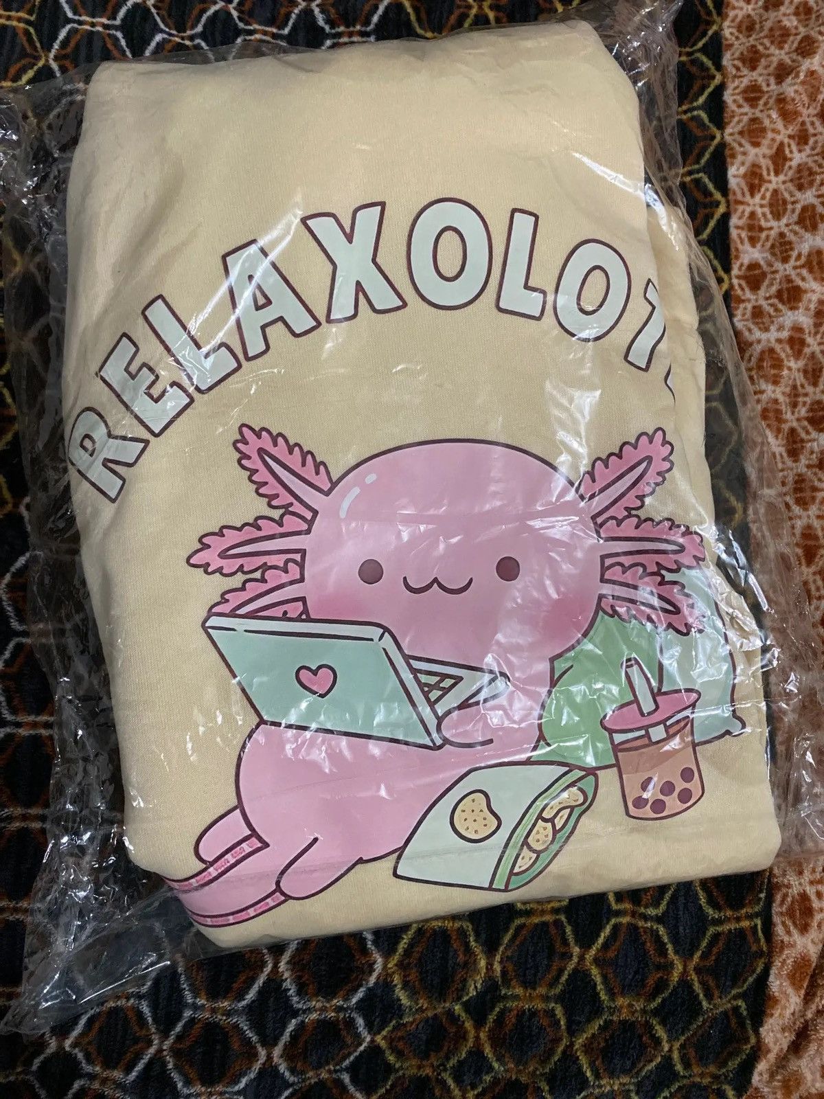 Japanese Brand Beige Color Boba Milk Tea Hoodies Korean Style Hoodie Size US M / EU 48-50 / 2 - 4 Thumbnail