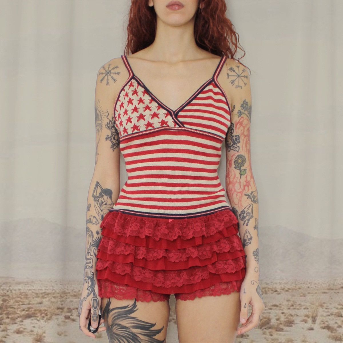 Patrizia Pepe × Pepe Jeans × Vintage 🇺🇸USA TANK TOP🇺🇸 Size M / US 6-8 / IT 42-44 - 1 Thumbnail