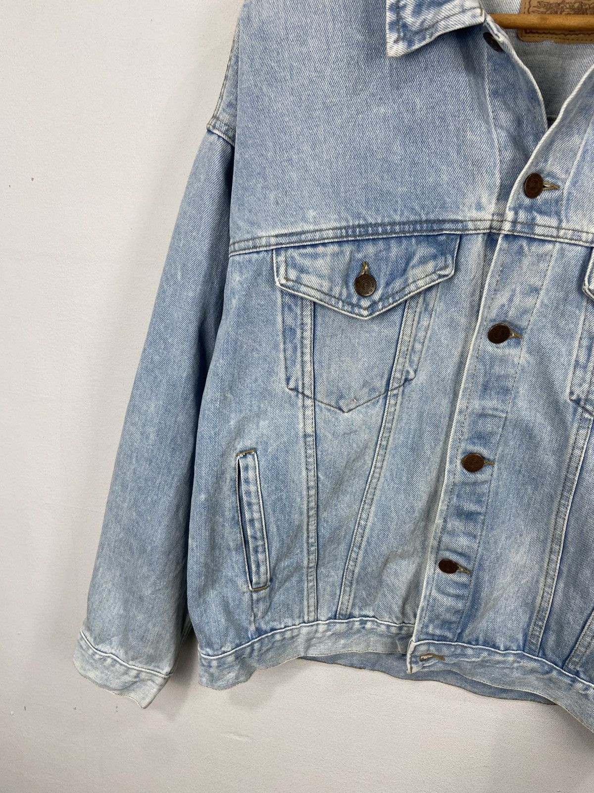 Vintage VINTAGE ROEBUCK DENIM TRUCKER JACKET Size US L / EU 52-54 / 3 - 3 Thumbnail