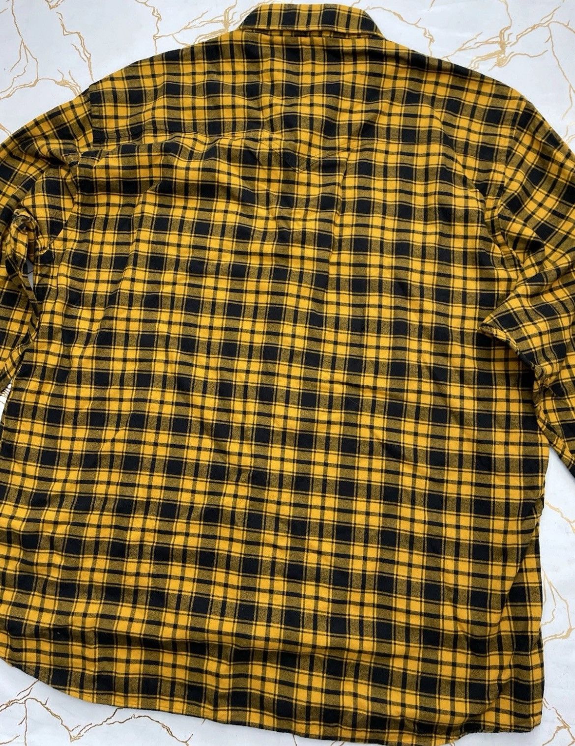 Other New Schaefer Yellow Black Pioneer Flannel Button Up 2XL Size US XXL / EU 58 / 5 - 4 Thumbnail