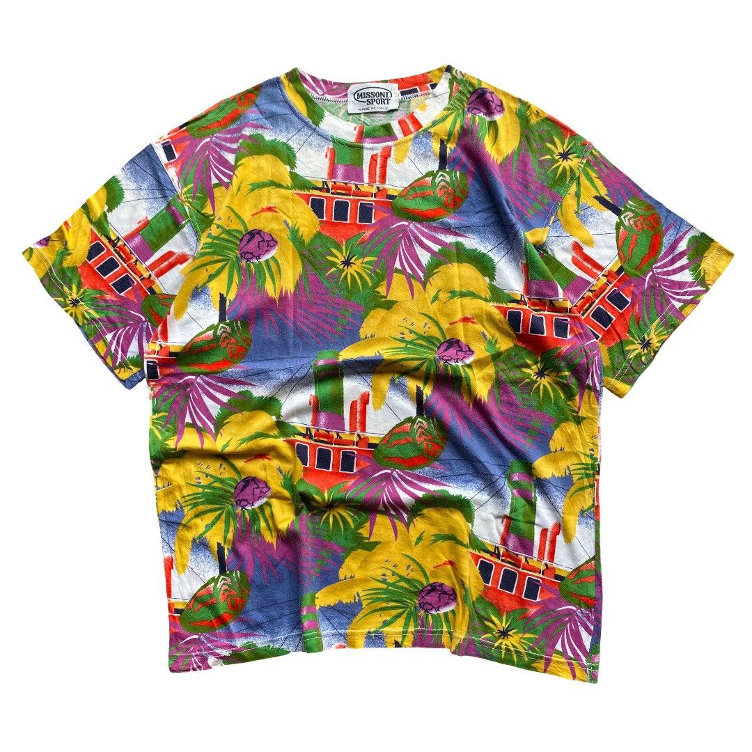 Missoni Rare💥 MISSONI SPORT Floral Vintage Tshirt Size US S / EU 44-46 / 1 - 1 Thumbnail