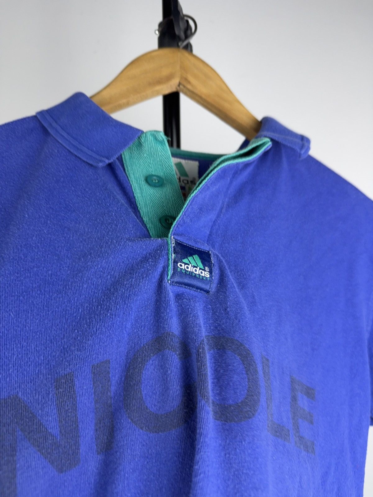 Adidas Adidas Equipment Tennis Polo Nicole Vintage 90s Blue Shirt Size L / US 10 / IT 46 - 6 Thumbnail