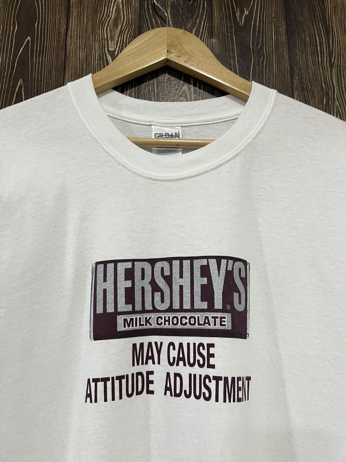 Vintage Vintage 90s Hershey’s Milk Chocolate Promo Tshirt Size US L / EU 52-54 / 3 - 2 Thumbnail