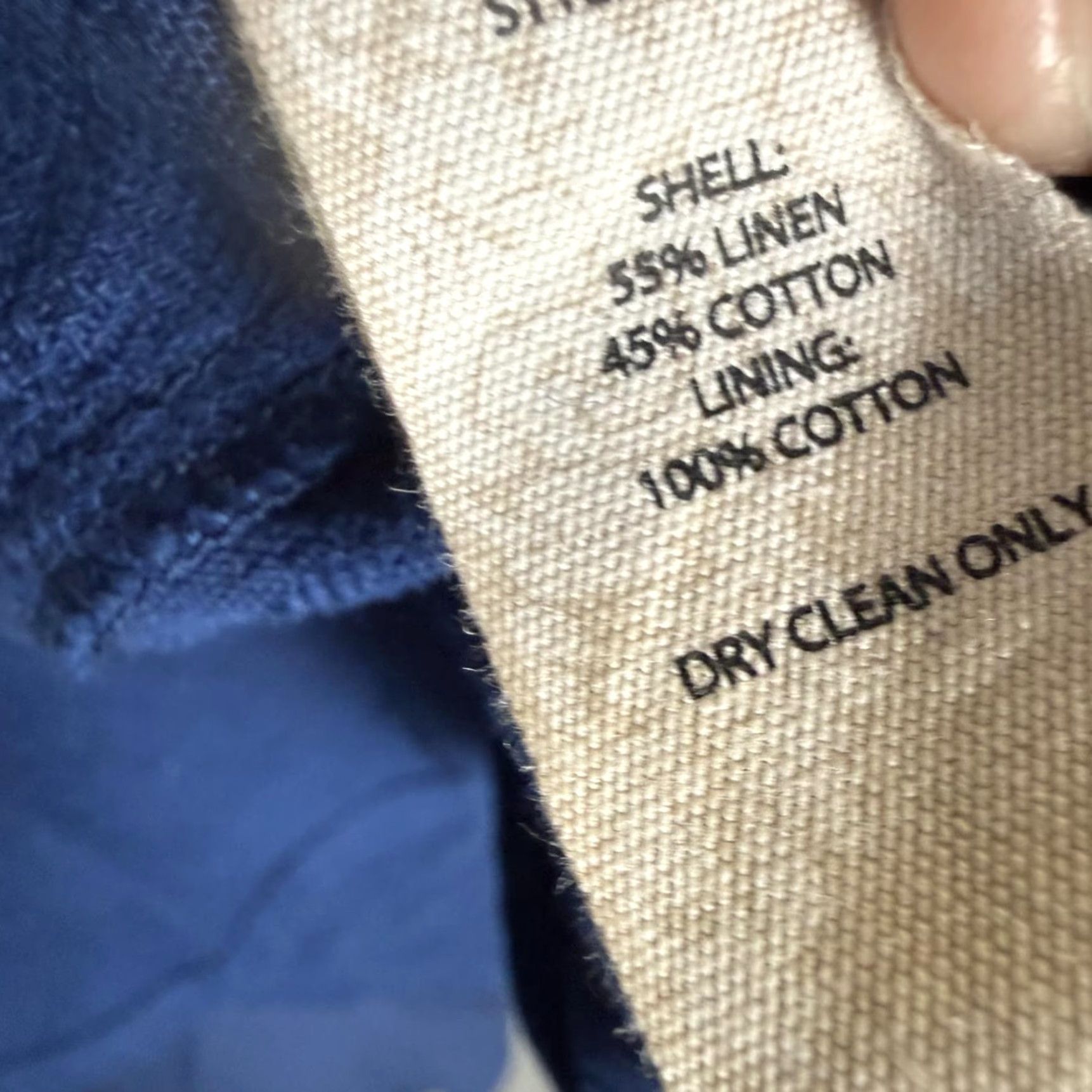 Soft Surroundings Soft Surroundings Dress 3/4 Sleeve Linen Cotton Blend Mini Dress Women M Blue Short A-Line Mens? Size M / US 6-8 / IT 42-44 - 4 Thumbnail