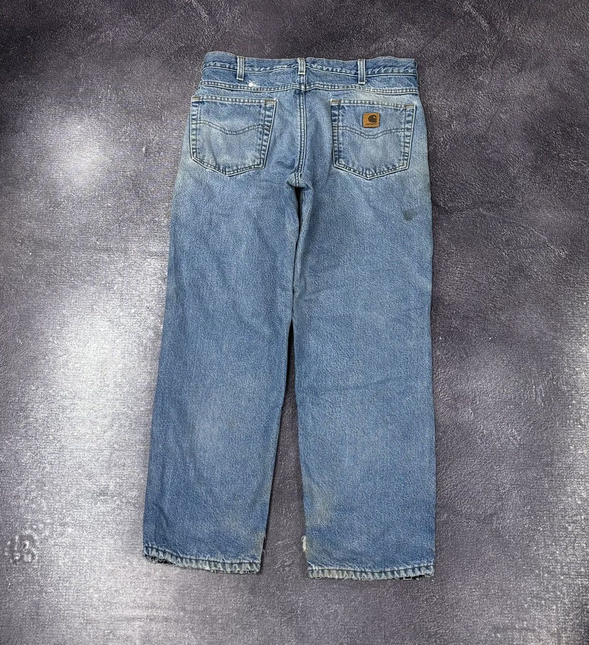 Carhartt Vintage 90s Carhartt Blue Denim Insulated Hype Baggy Jeans Size US 34 / EU 50 - 1 Thumbnail