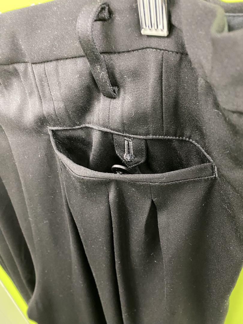 Yohji Yamamoto Pour Homme / Reissue Tuxedo Pants in Black
