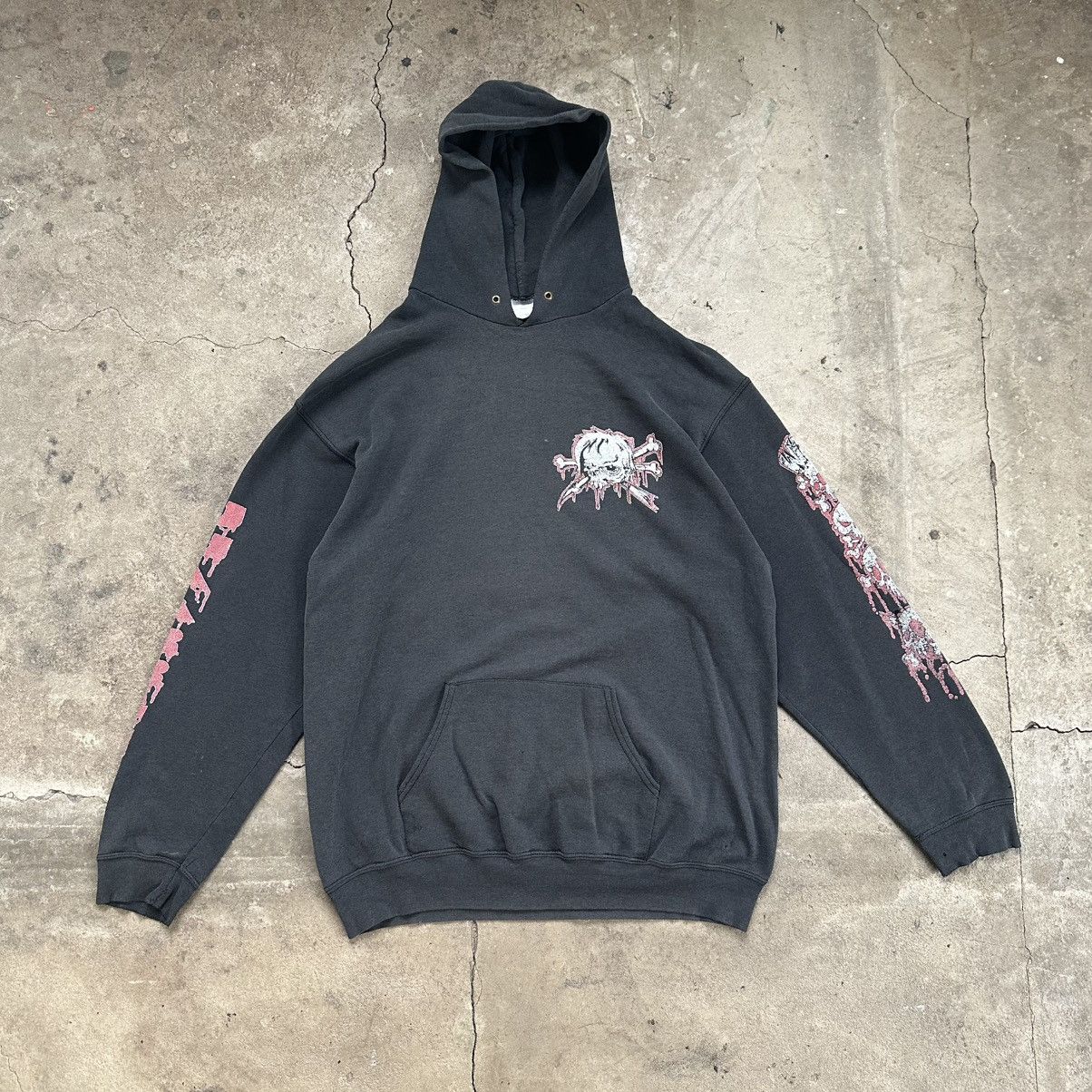 Band Tees Vintage 1994s WIZO Band PUNK TOUR Hoodie Tshirt Size US XL / EU 56 / 4 - 1 Thumbnail
