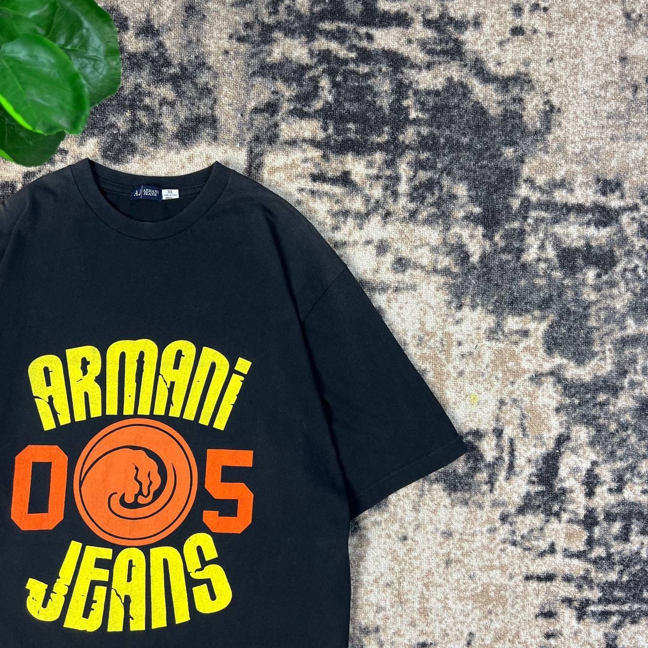 Armani Armani Jeans Vintage Y2K Big Logo Faded T-Shirt 1TS4 Size US XL / EU 56 / 4 - 2 Thumbnail