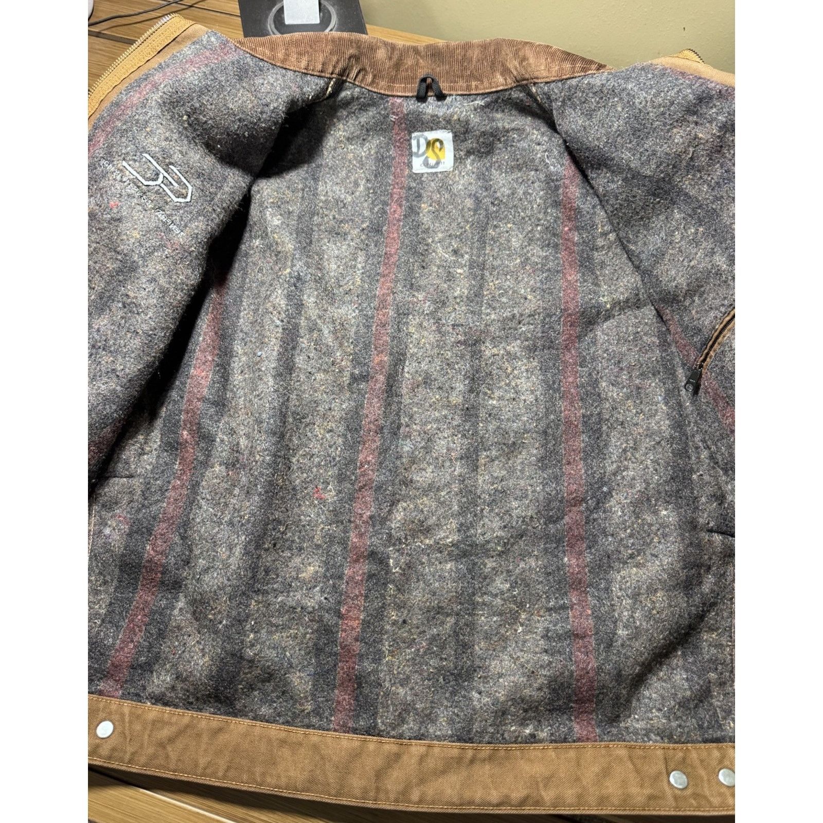 Carhartt Vintage Carhartt Detroit Jacket Mens Large Blanket Workwear Size US L / EU 52-54 / 3 - 4 Thumbnail