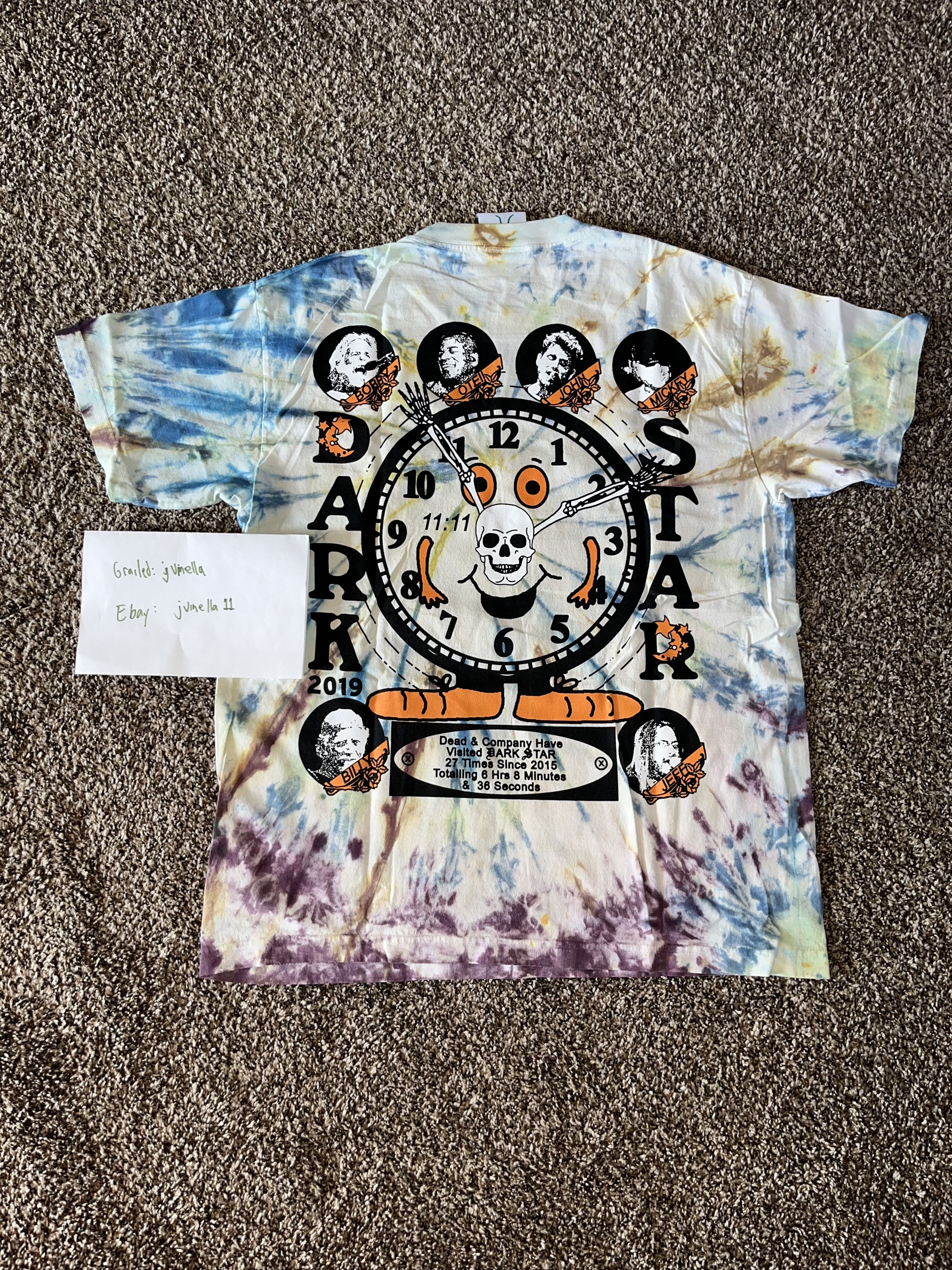 Grateful Dead × Online Ceramics Online ceramics summer tour 2019 tee size L brand new Size US L / EU 52-54 / 3 - 2 Thumbnail