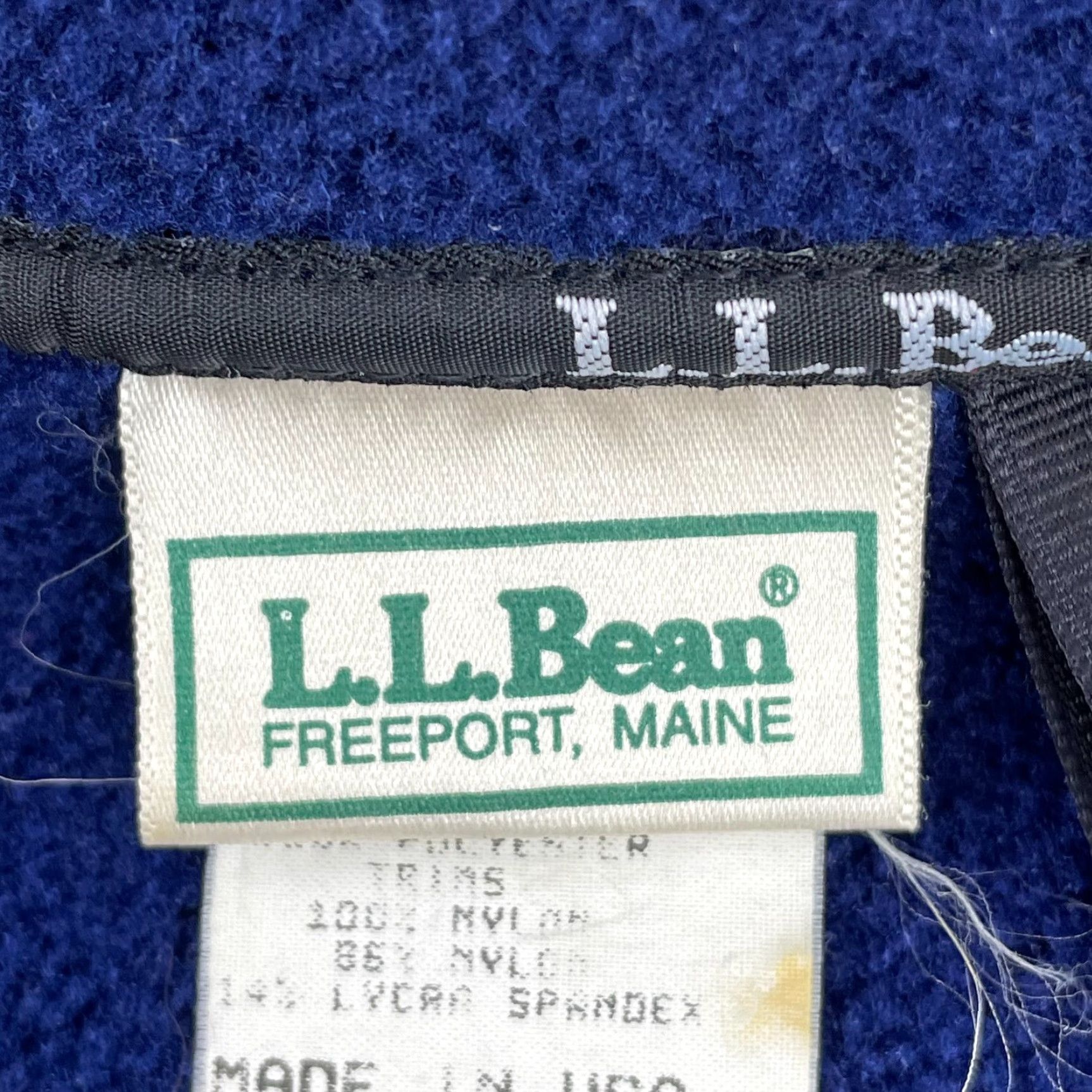 Vintage VINTAGE LL Bean Mountain Deep Pile Fleece Jacket Blue Men XL Full Zip 90's Logo Size US XL / EU 56 / 4 - 2 Thumbnail