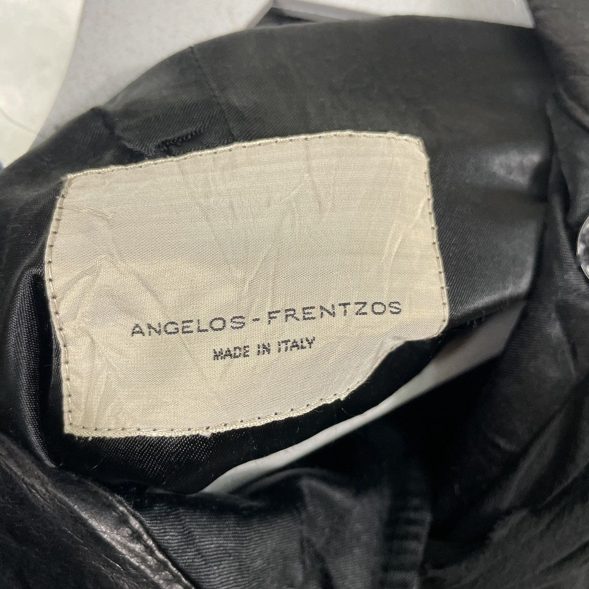 Angelos Frentzos 💥ANGELOS FRENTZOS LEATHER LINEN JACKET Size M / US 6-8 / IT 42-44 - 8 Thumbnail