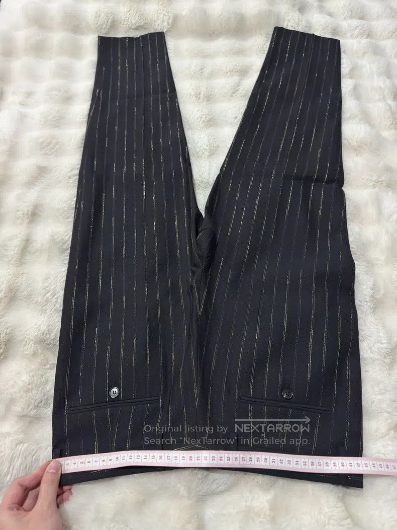 Saint Laurent Paris Saint Laurent Paris Black Gold Men's Dress Pants Size US 32 / EU 48 - 8 Thumbnail