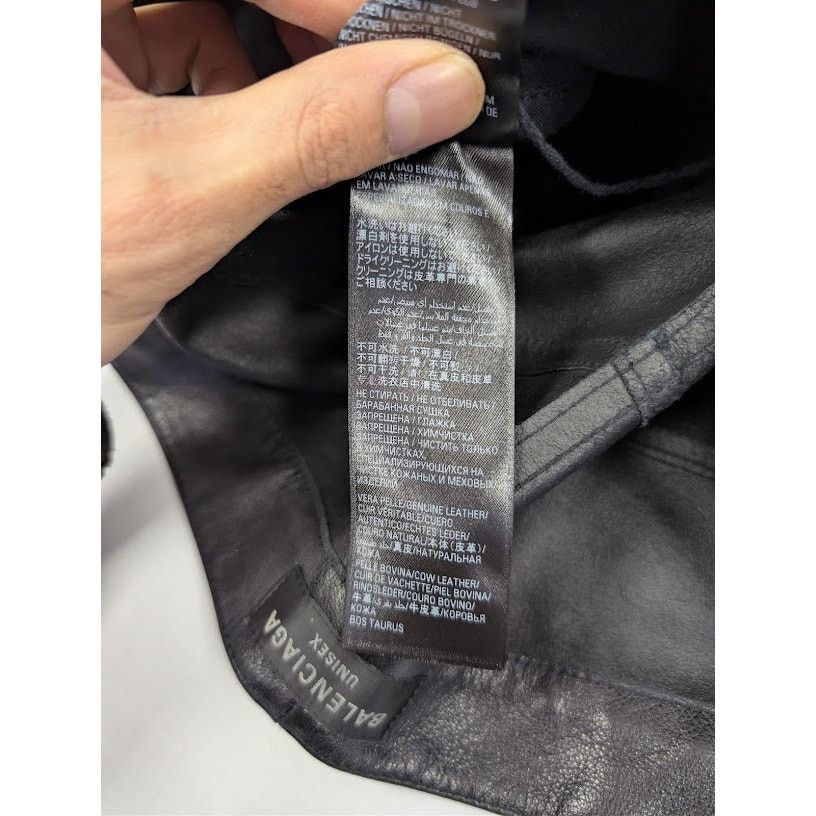 Balenciaga o1rshd1 Soft Matte Leather Medium Fit Pants in Black Size US 32 / EU 48 - 16 Thumbnail