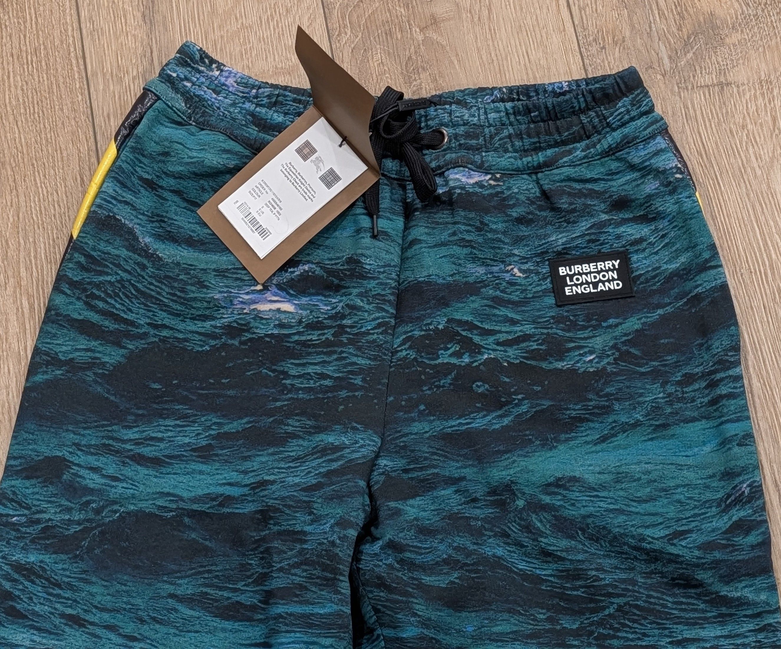 Burberry Burberry Sea Print Track Pants Deep Teal Small Size US 30 / EU 46 - 2 Thumbnail