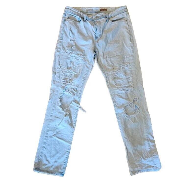 Designer Pilcro Slim Straight Distressed Jeans Size 28 Size 28" / US 6 / IT 42 - 1 Thumbnail
