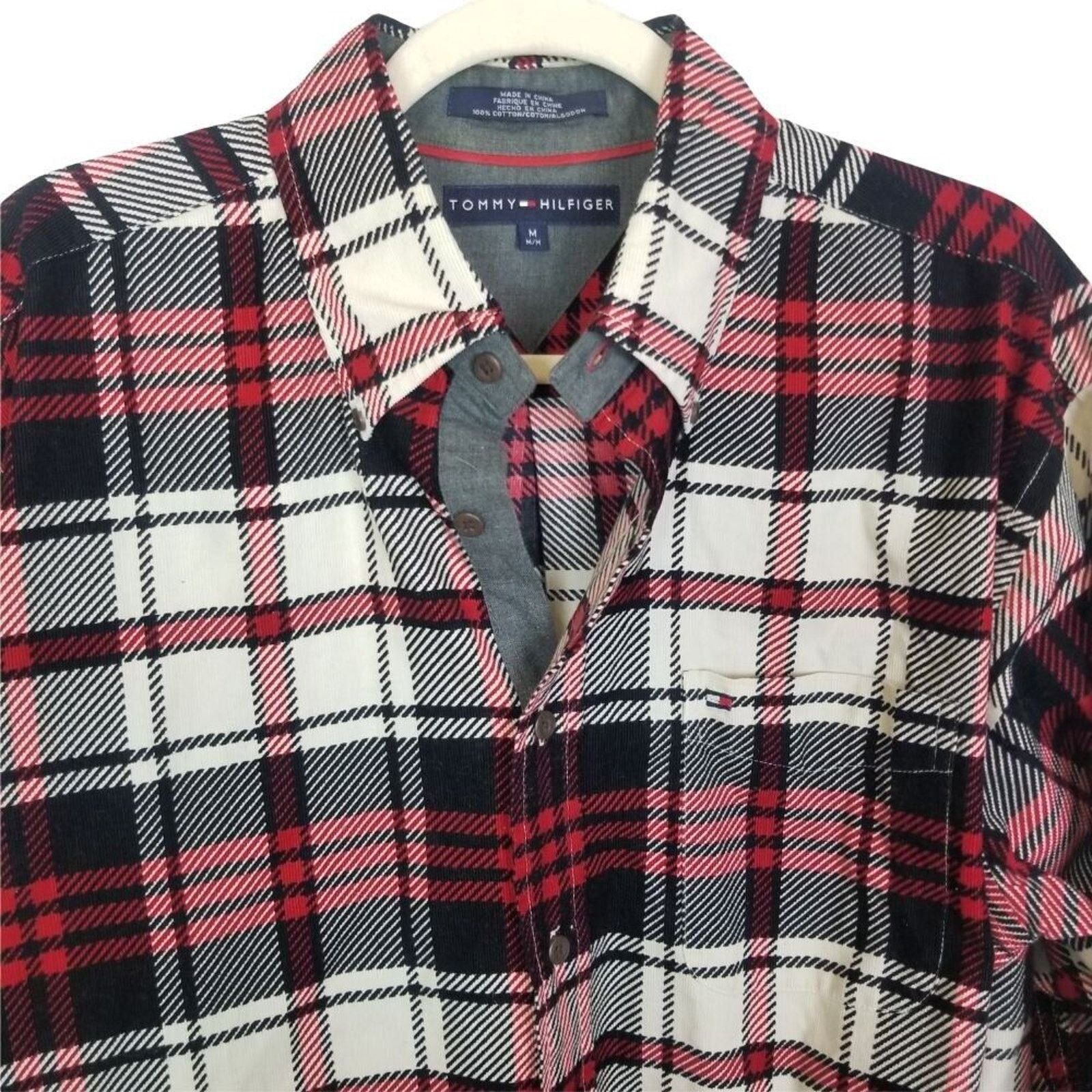 Tommy Hilfiger Tommy Hilfiger Mens Plaid Flannel Shirt Sz M Preppy Gorpcore Size US M / EU 48-50 / 2 - 2 Thumbnail